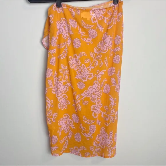 Xirena Sydni Sarong Skirt in Tropicana Orange