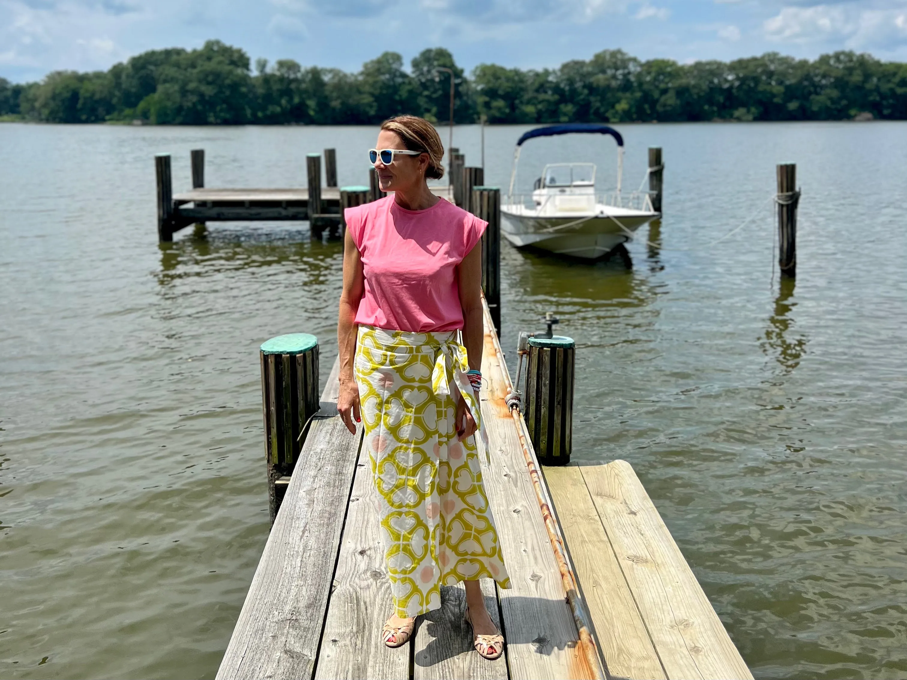 Yellow Condor Wrap Skirt