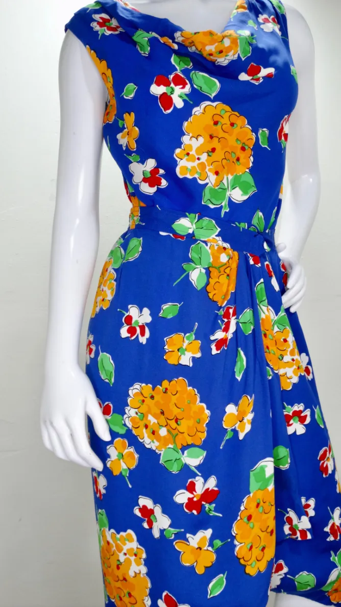 Yves Saint Laurent Floral Skirt Set