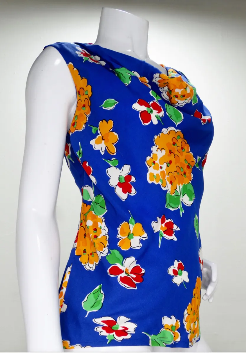 Yves Saint Laurent Floral Skirt Set