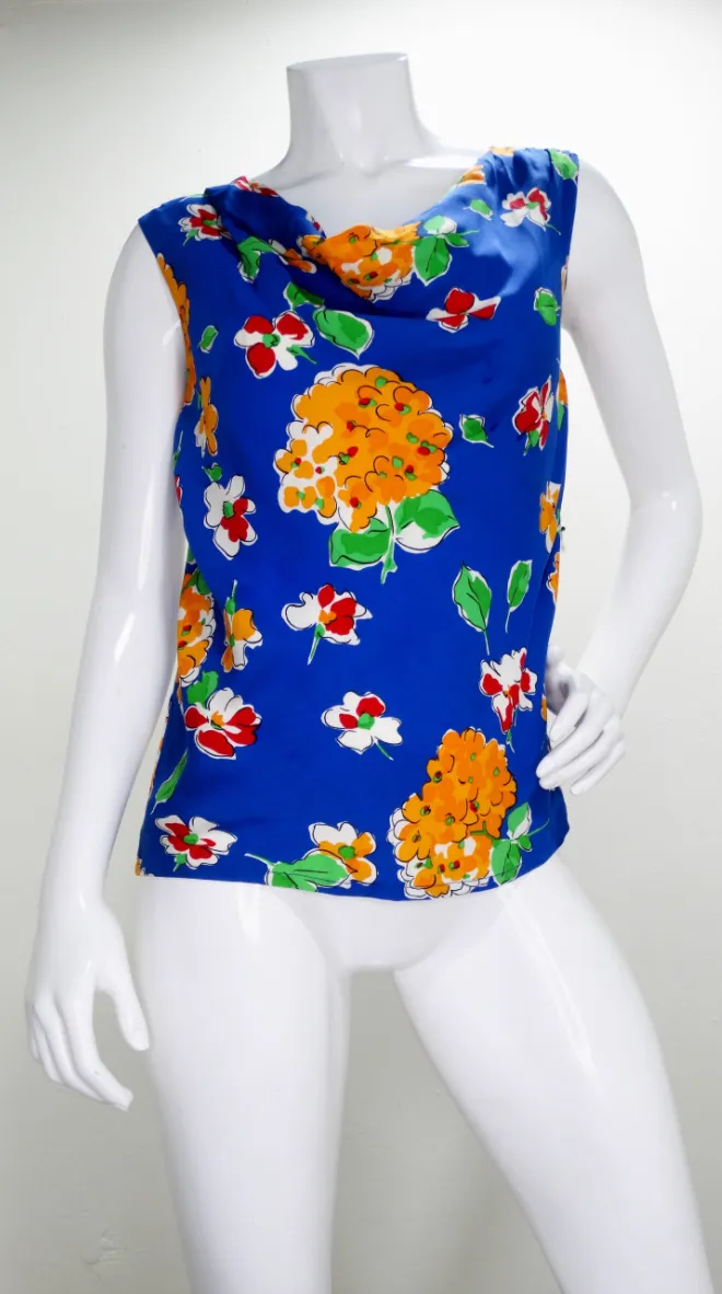 Yves Saint Laurent Floral Skirt Set