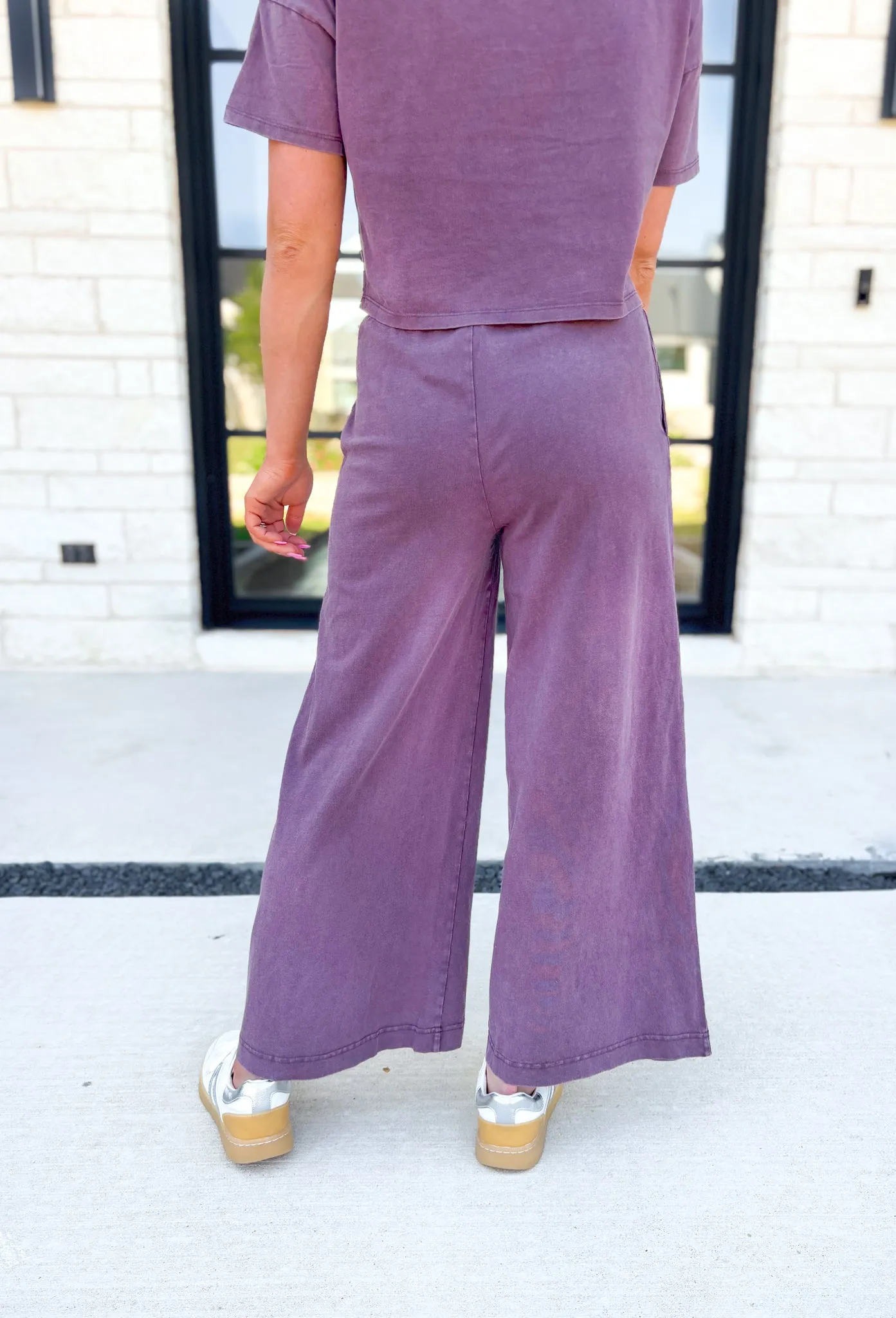 Z SUPPLY Scout Jersey Flare Pant in Cocoa Berry