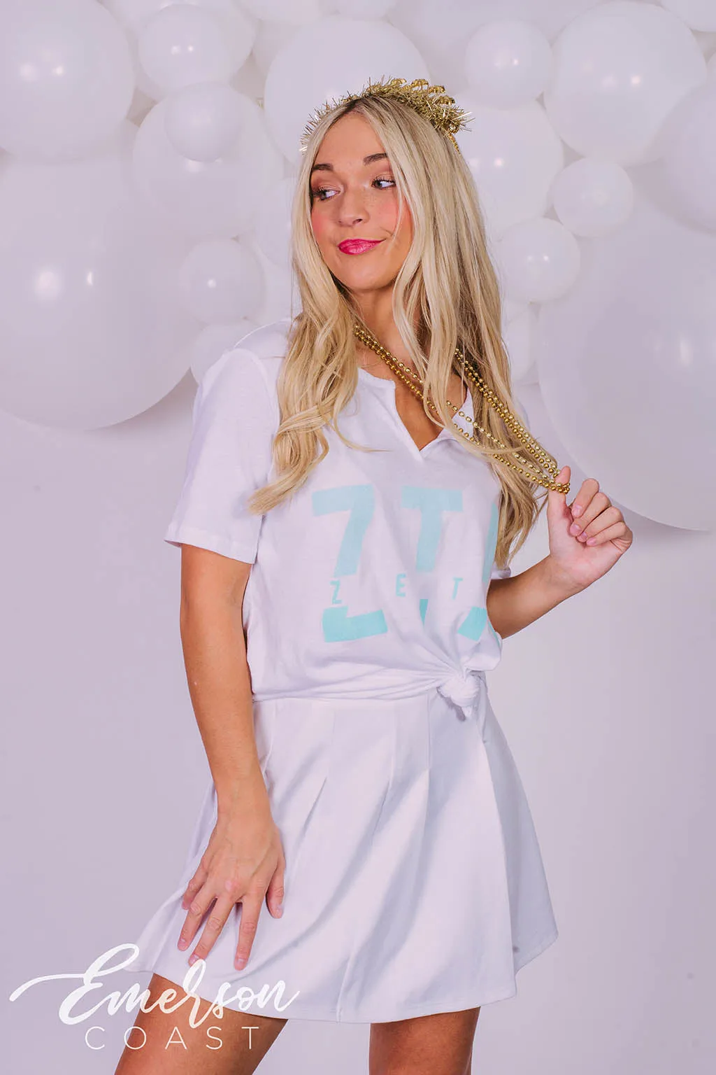 Zeta Only The Best Get Crowned Bid Day Notch Tee