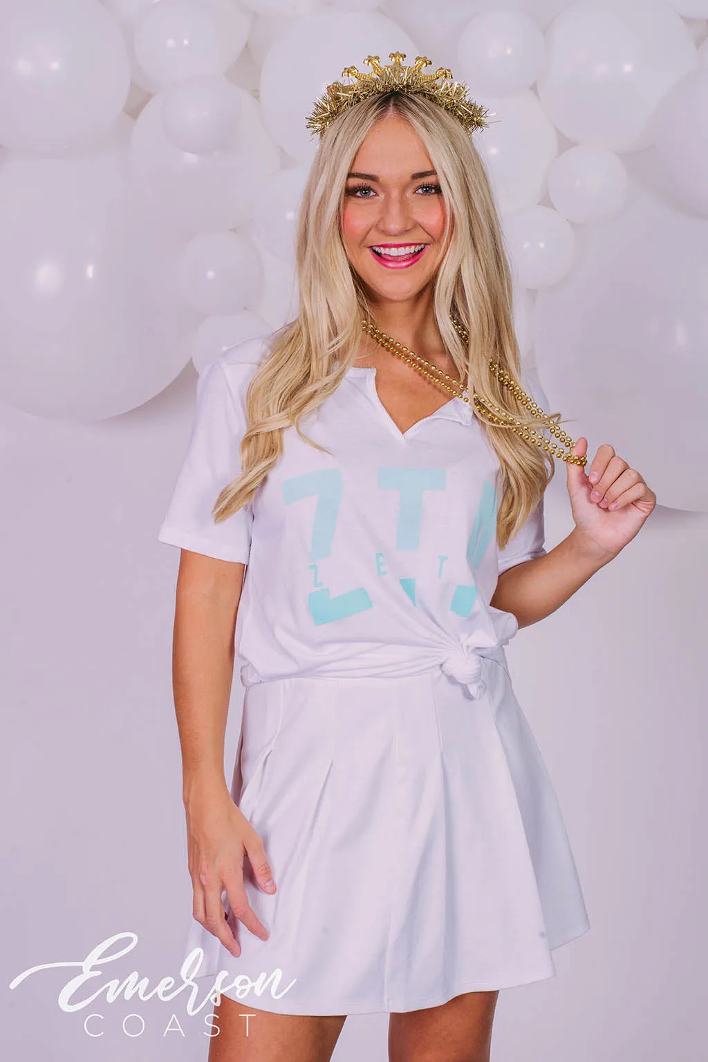 Zeta Only The Best Get Crowned Bid Day Notch Tee