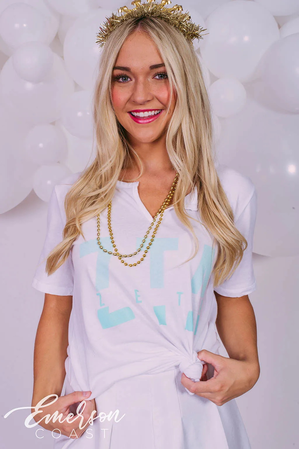 Zeta Only The Best Get Crowned Bid Day Notch Tee