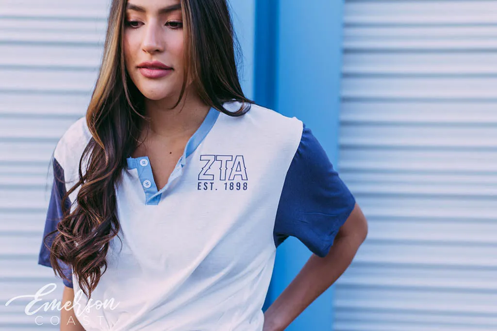 Zeta Tau Alpha 1898 PR Henley