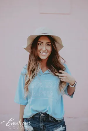 Zeta Tau Alpha Short Sleeve PR Henley