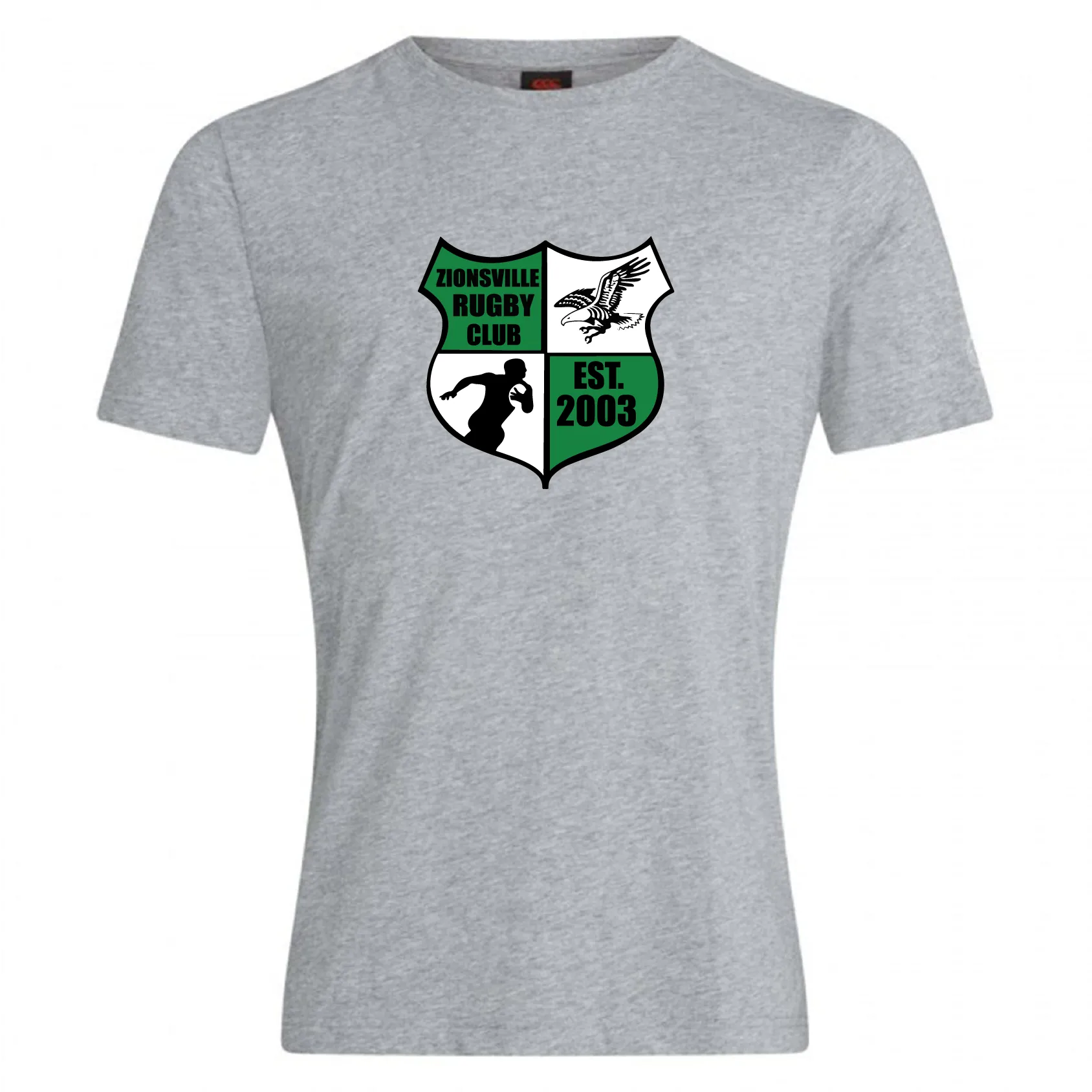 Zionsville Rugby Club Plain Tee by Canterbury
