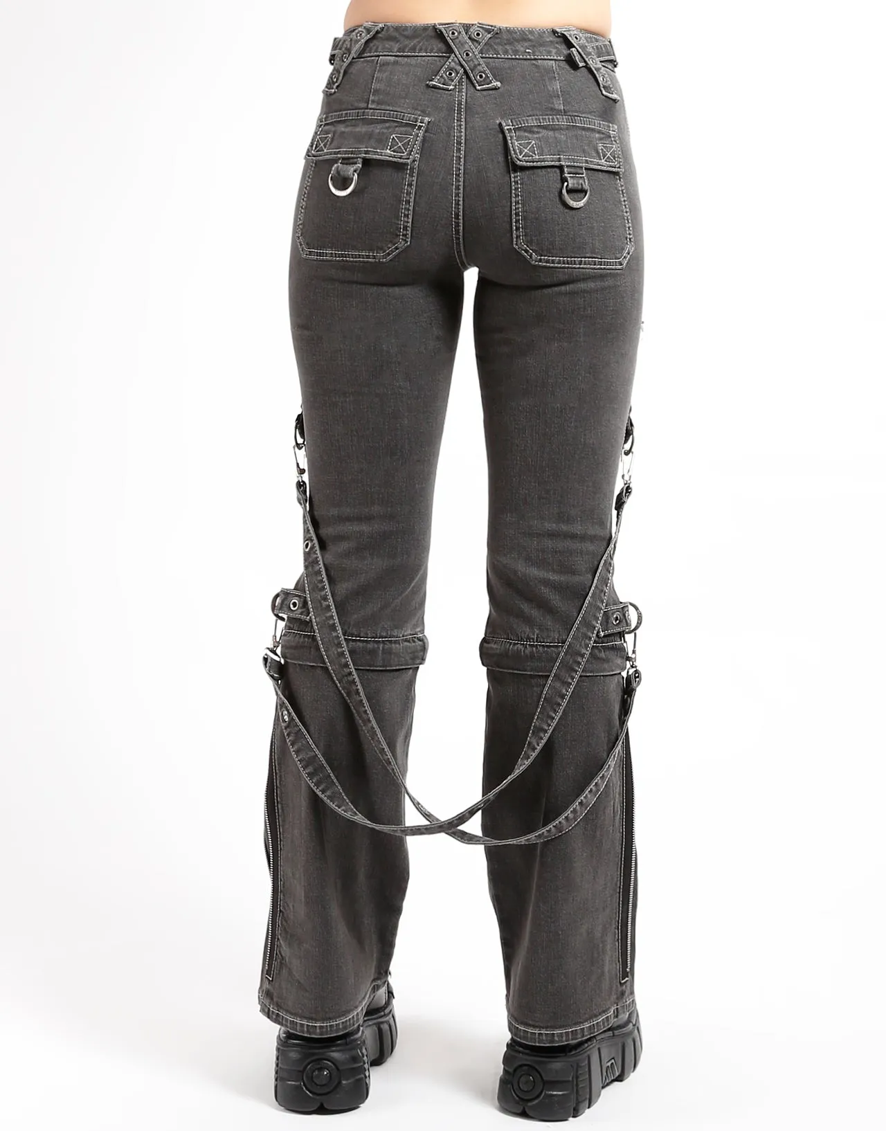 ZIP TO ZIP PANT BLACK DENIM