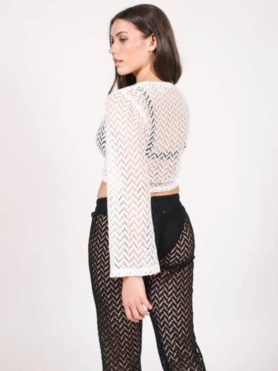 Zuma Tie Front Top In Natural