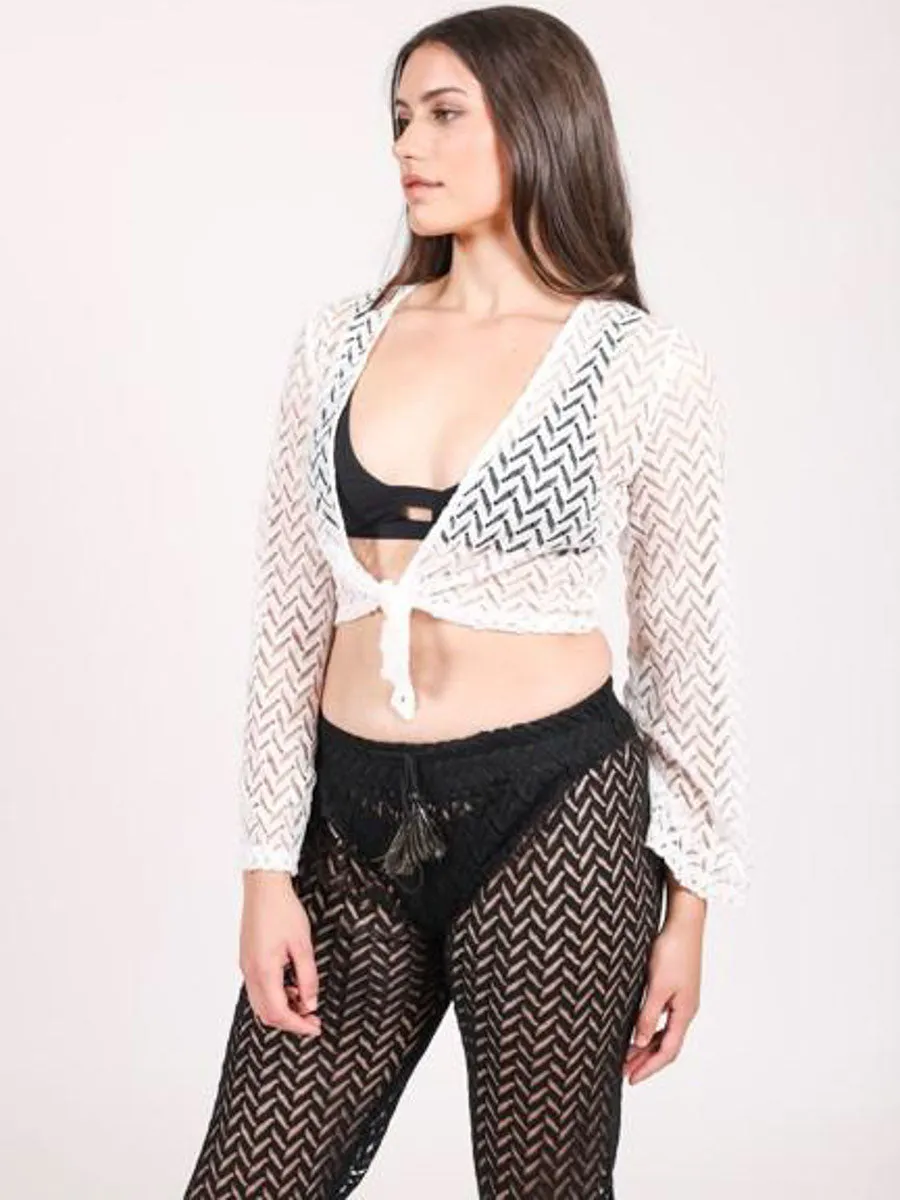 Zuma Tie Front Top In Natural